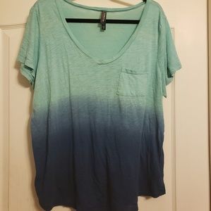 Torrid Blue Ombre Tee